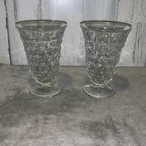 0119 Set of 2 American Fostoria 6oz Footed Glasses